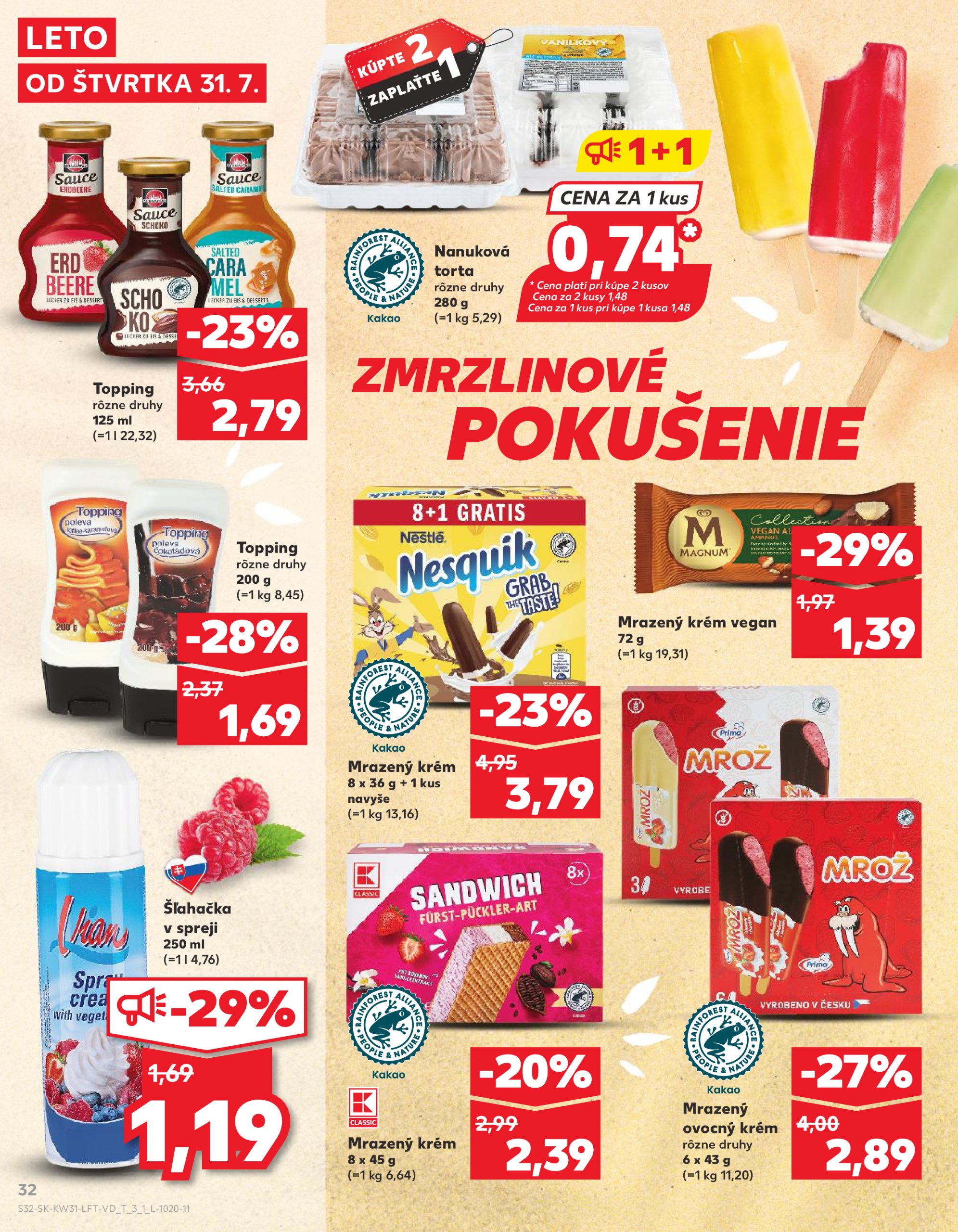 kaufland - Leták Kaufland platný od 31.07. do 06.08. - page: 32 kaufland - Leták Kaufland platný od 31.07. do 06.08. - page: 32