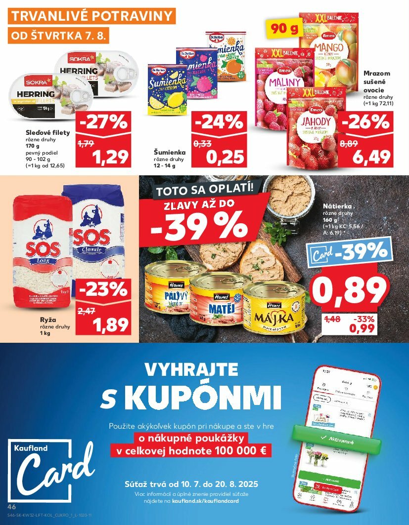 kaufland - Leták Kaufland platný od 07.08. do 13.08. - page: 46 kaufland - Leták Kaufland platný od 07.08. do 13.08. - page: 46