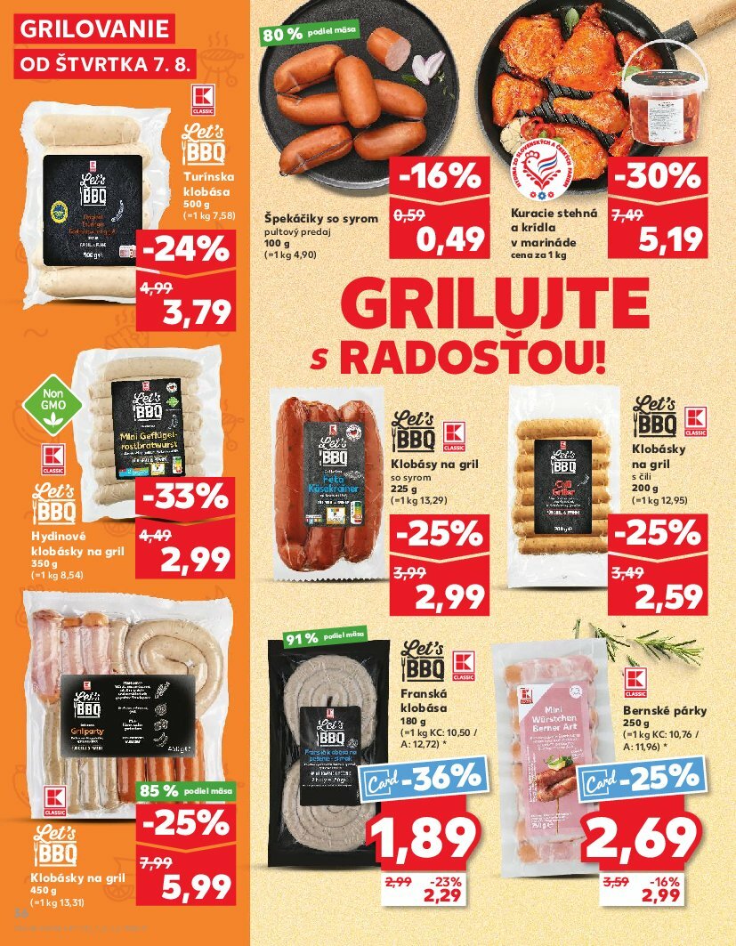 kaufland - Leták Kaufland platný od 07.08. do 13.08. - page: 36 kaufland - Leták Kaufland platný od 07.08. do 13.08. - page: 36