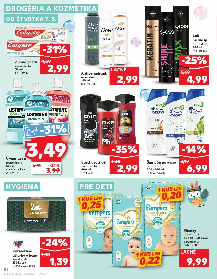 kaufland - Leták Kaufland platný od 07.08. do 13.08. - page: 58 kaufland - Leták Kaufland platný od 07.08. do 13.08. - page: 58