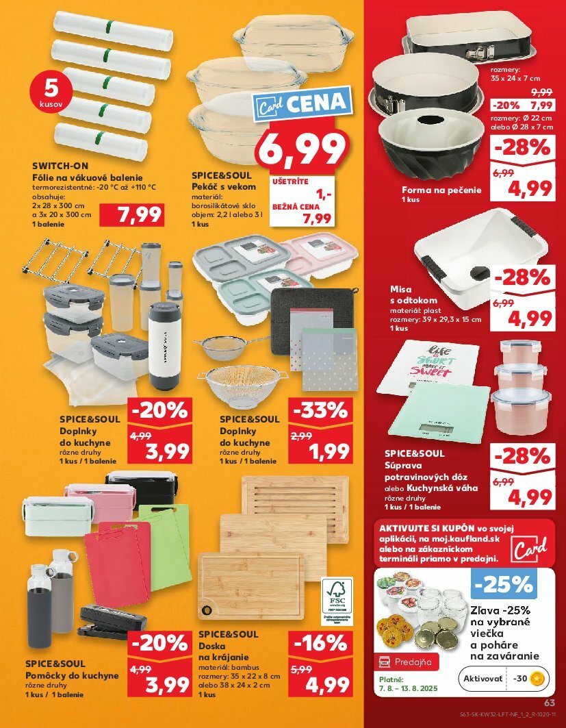 kaufland - Leták Kaufland platný od 07.08. do 13.08. - page: 63 kaufland - Leták Kaufland platný od 07.08. do 13.08. - page: 63