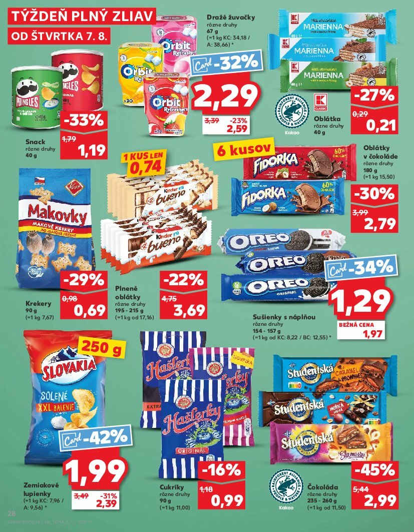 kaufland - Leták Kaufland platný od 07.08. do 13.08. - page: 28 kaufland - Leták Kaufland platný od 07.08. do 13.08. - page: 28