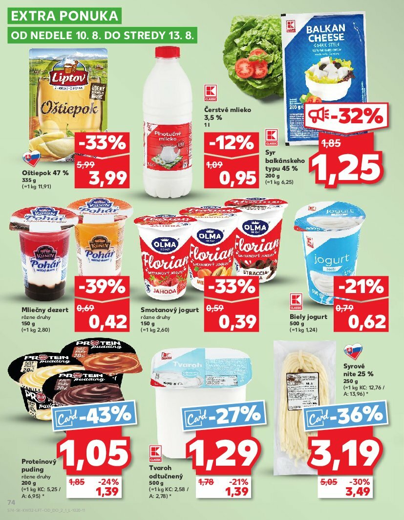 kaufland - Leták Kaufland platný od 07.08. do 13.08. - page: 74 kaufland - Leták Kaufland platný od 07.08. do 13.08. - page: 74