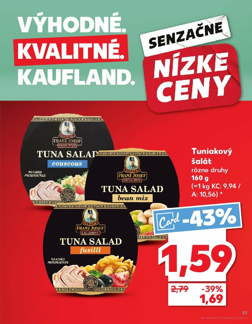 kaufland - Leták Kaufland platný od 07.08. do 13.08. - page: 53 kaufland - Leták Kaufland platný od 07.08. do 13.08. - page: 53