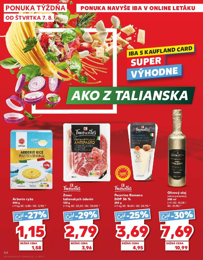 kaufland - Leták Kaufland platný od 07.08. do 13.08. - page: 44 kaufland - Leták Kaufland platný od 07.08. do 13.08. - page: 44