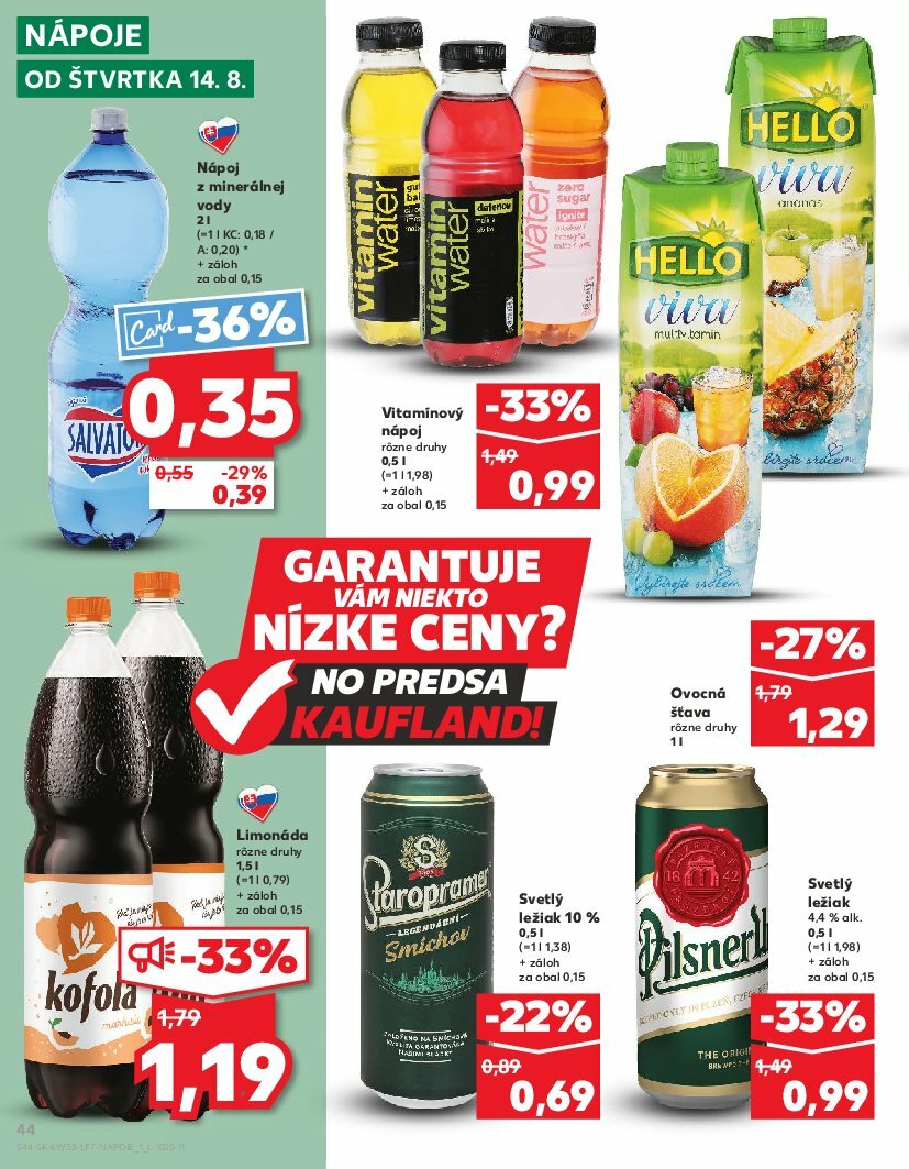 kaufland - Leták Kaufland platný od 14.08. do 20.08. - page: 44 kaufland - Leták Kaufland platný od 14.08. do 20.08. - page: 44