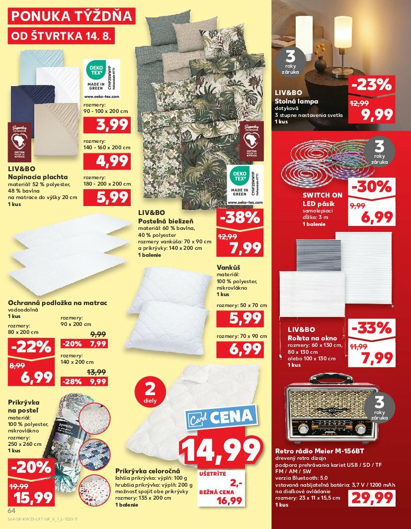 kaufland - Leták Kaufland platný od 14.08. do 20.08. - page: 64 kaufland - Leták Kaufland platný od 14.08. do 20.08. - page: 64