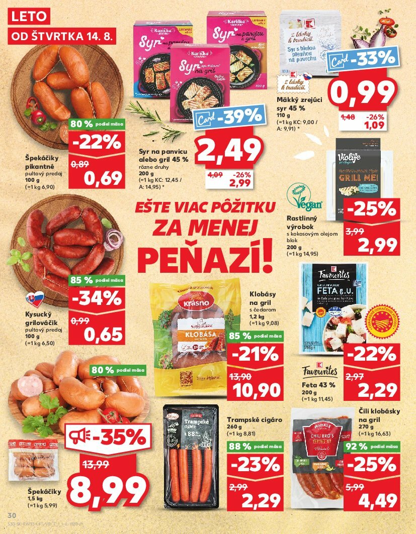 kaufland - Leták Kaufland platný od 14.08. do 20.08. - page: 30 kaufland - Leták Kaufland platný od 14.08. do 20.08. - page: 30