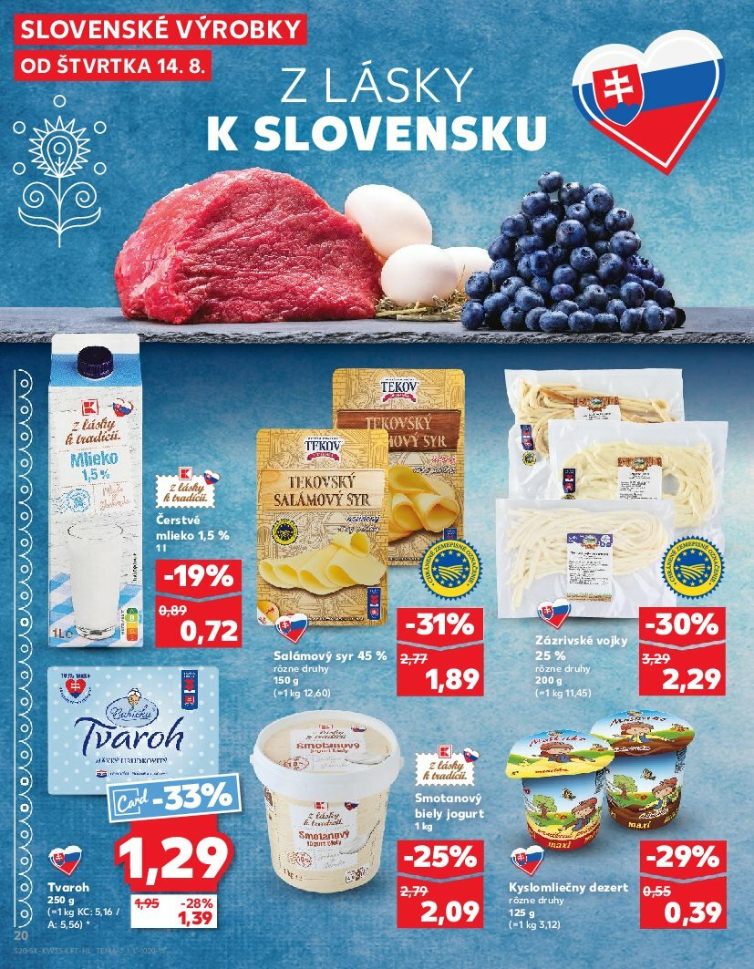kaufland - Leták Kaufland platný od 14.08. do 20.08. - page: 20 kaufland - Leták Kaufland platný od 14.08. do 20.08. - page: 20