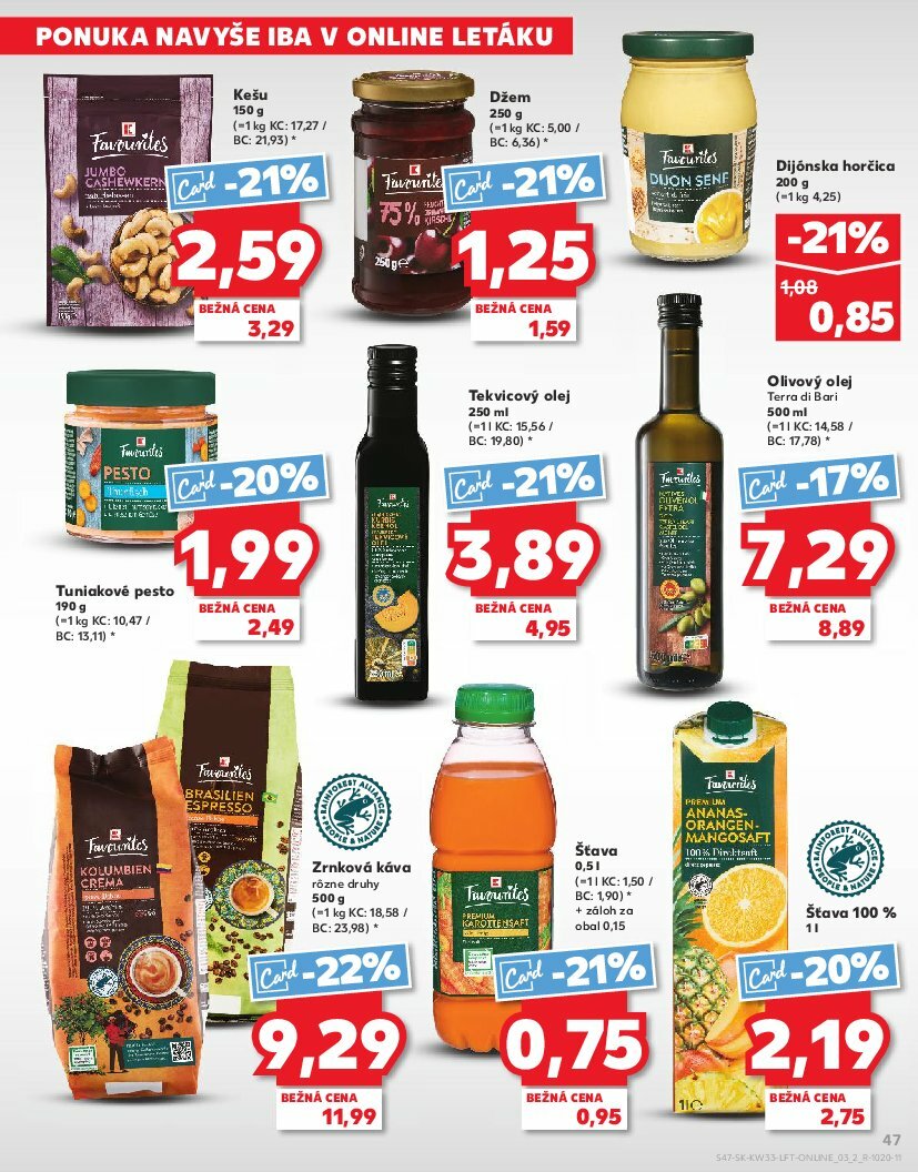 kaufland - Leták Kaufland platný od 14.08. do 20.08. - page: 47 kaufland - Leták Kaufland platný od 14.08. do 20.08. - page: 47