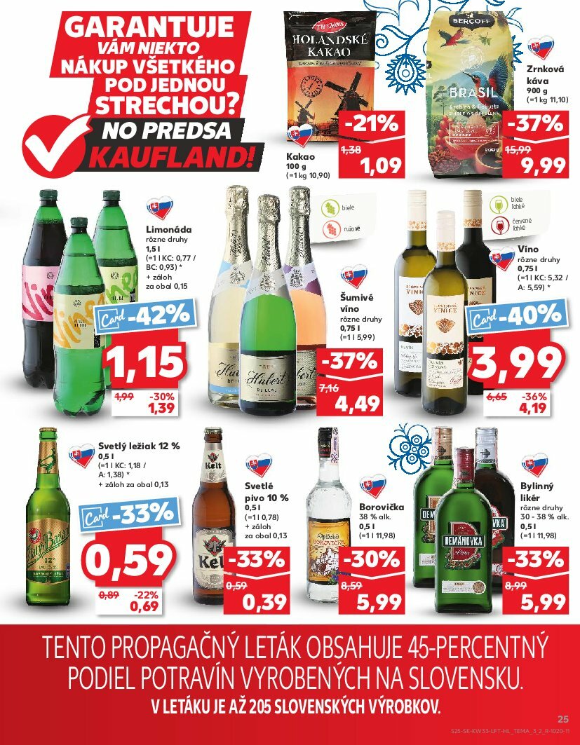kaufland - Leták Kaufland platný od 14.08. do 20.08. - page: 25 kaufland - Leták Kaufland platný od 14.08. do 20.08. - page: 25