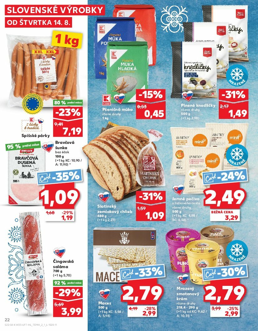 kaufland - Leták Kaufland platný od 14.08. do 20.08. - page: 22 kaufland - Leták Kaufland platný od 14.08. do 20.08. - page: 22