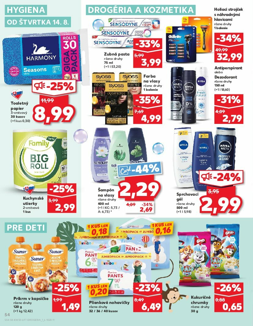 kaufland - Leták Kaufland platný od 14.08. do 20.08. - page: 54 kaufland - Leták Kaufland platný od 14.08. do 20.08. - page: 54