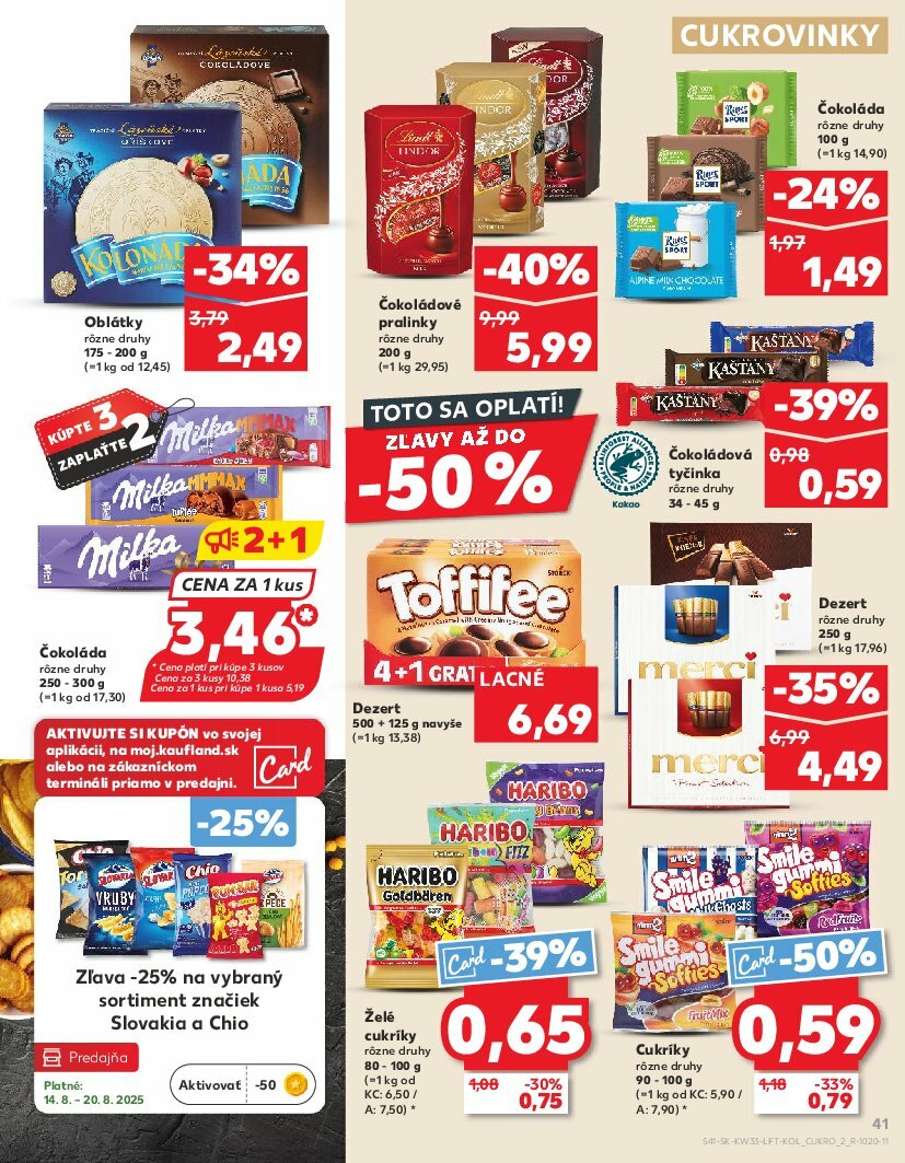 kaufland - Leták Kaufland platný od 14.08. do 20.08. - page: 41 kaufland - Leták Kaufland platný od 14.08. do 20.08. - page: 41