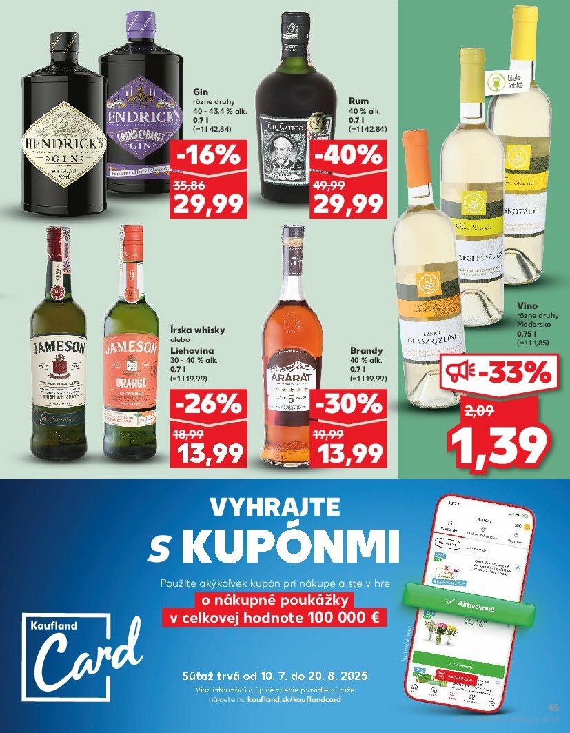 kaufland - Leták Kaufland platný od 14.08. do 20.08. - page: 45 kaufland - Leták Kaufland platný od 14.08. do 20.08. - page: 45
