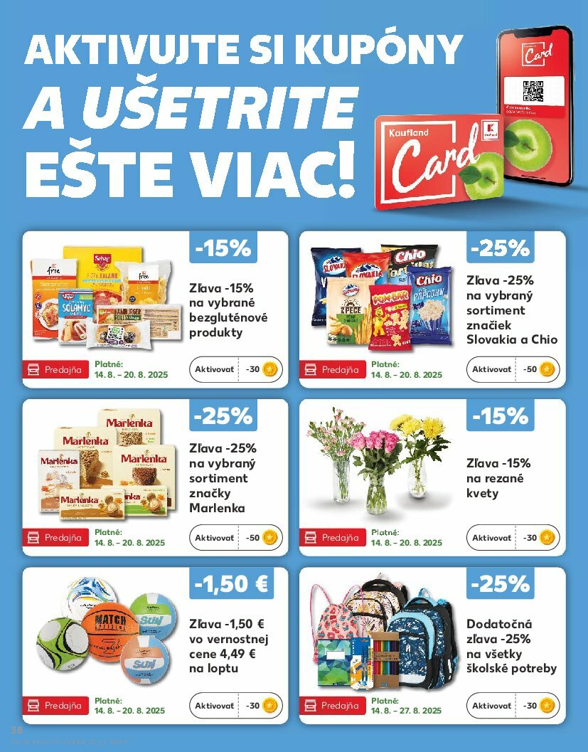kaufland - Leták Kaufland platný od 14.08. do 20.08. - page: 38 kaufland - Leták Kaufland platný od 14.08. do 20.08. - page: 38