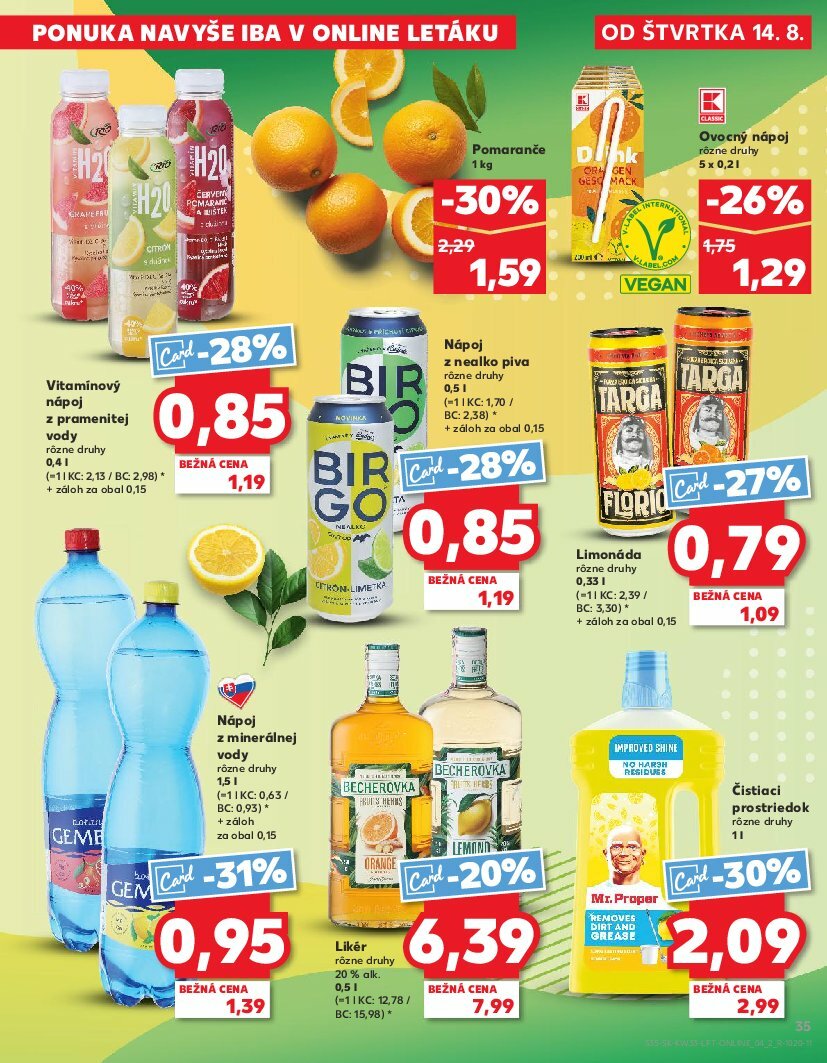 kaufland - Leták Kaufland platný od 14.08. do 20.08. - page: 35 kaufland - Leták Kaufland platný od 14.08. do 20.08. - page: 35