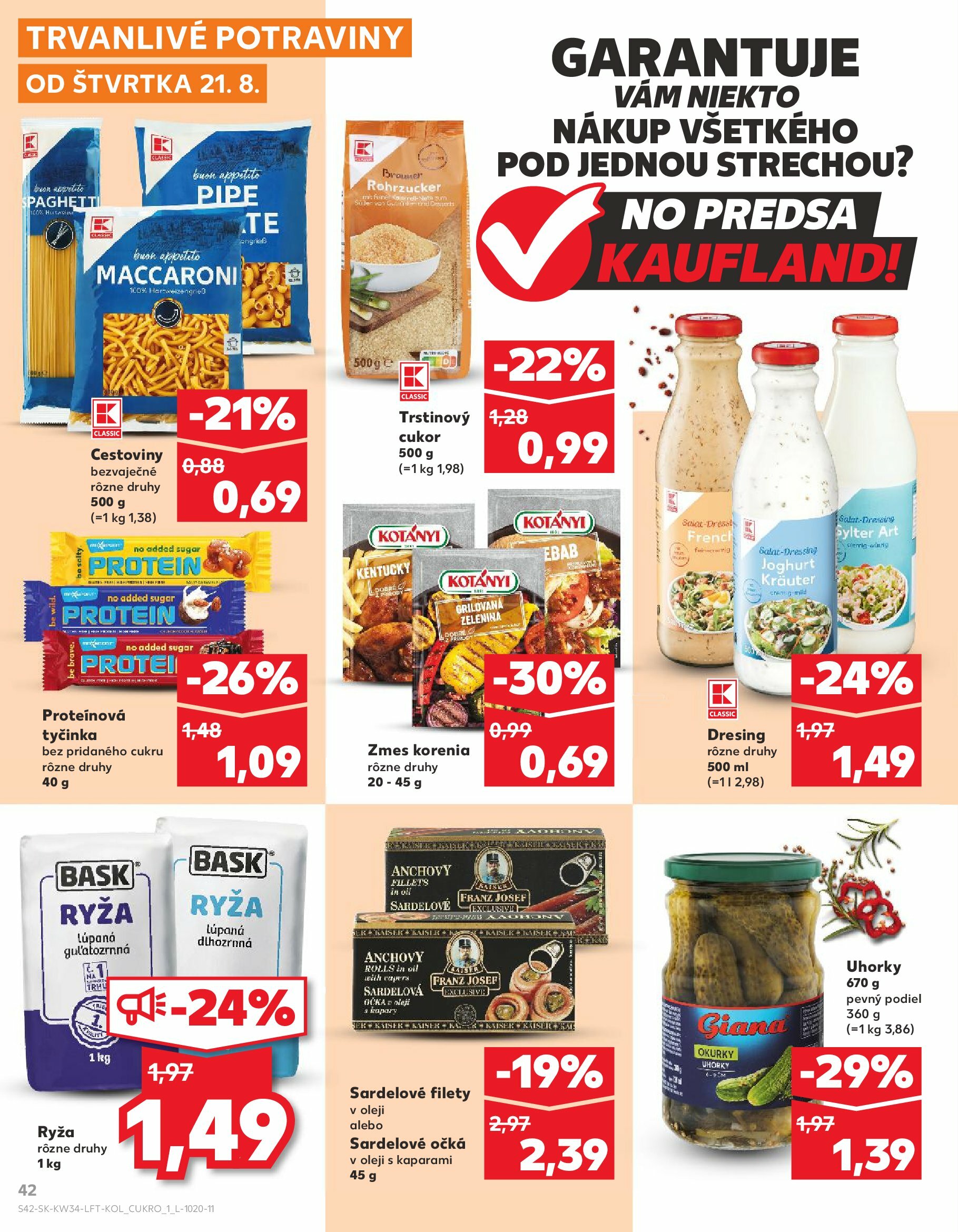 kaufland - Leták Kaufland platný od 21.08. do 27.08. - page: 42 kaufland - Leták Kaufland platný od 21.08. do 27.08. - page: 42