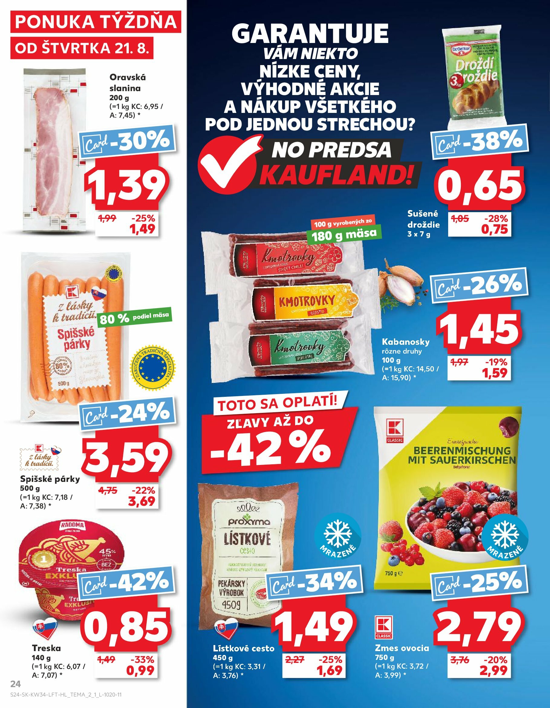 kaufland - Leták Kaufland platný od 21.08. do 27.08. - page: 24 kaufland - Leták Kaufland platný od 21.08. do 27.08. - page: 24