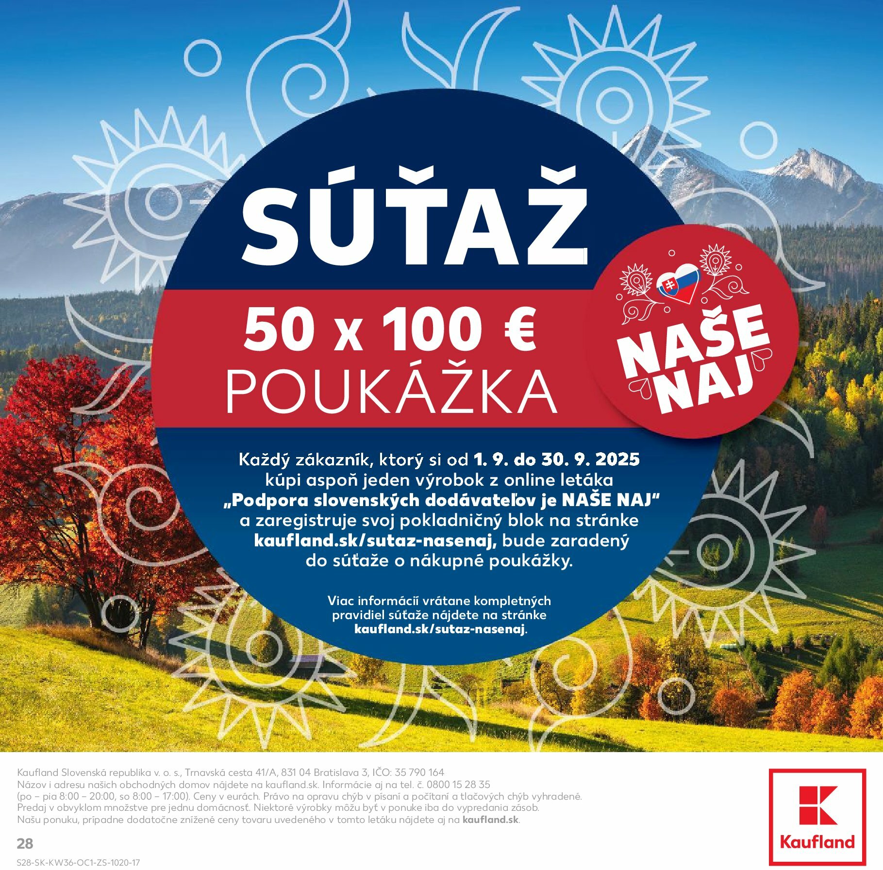 kaufland - Leták Kaufland - Z lásky k Slovensku platný od 01.09. do 30.09. - page: 28