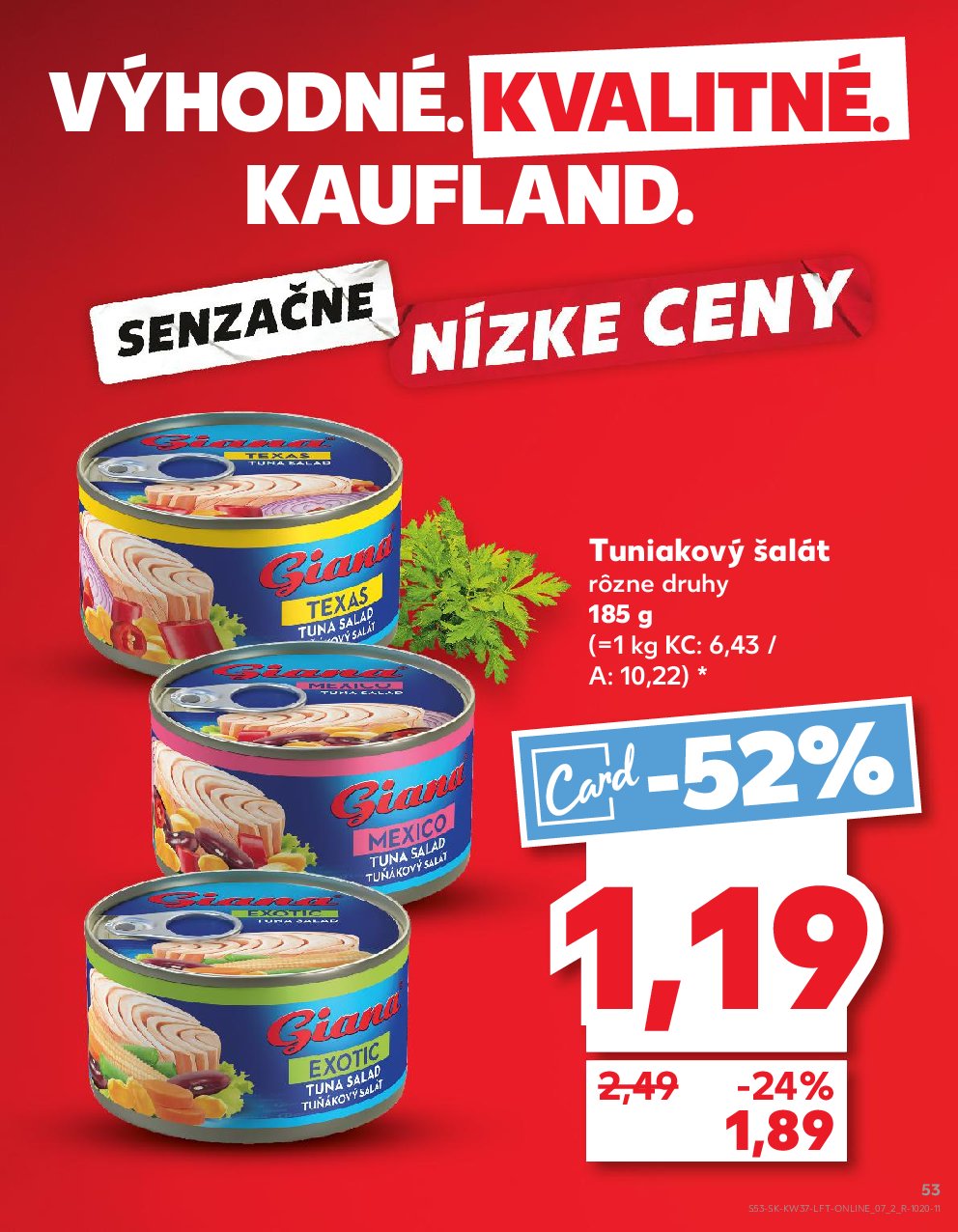 kaufland - Leták Kaufland platný od 11.09. do 17.09. - page: 53