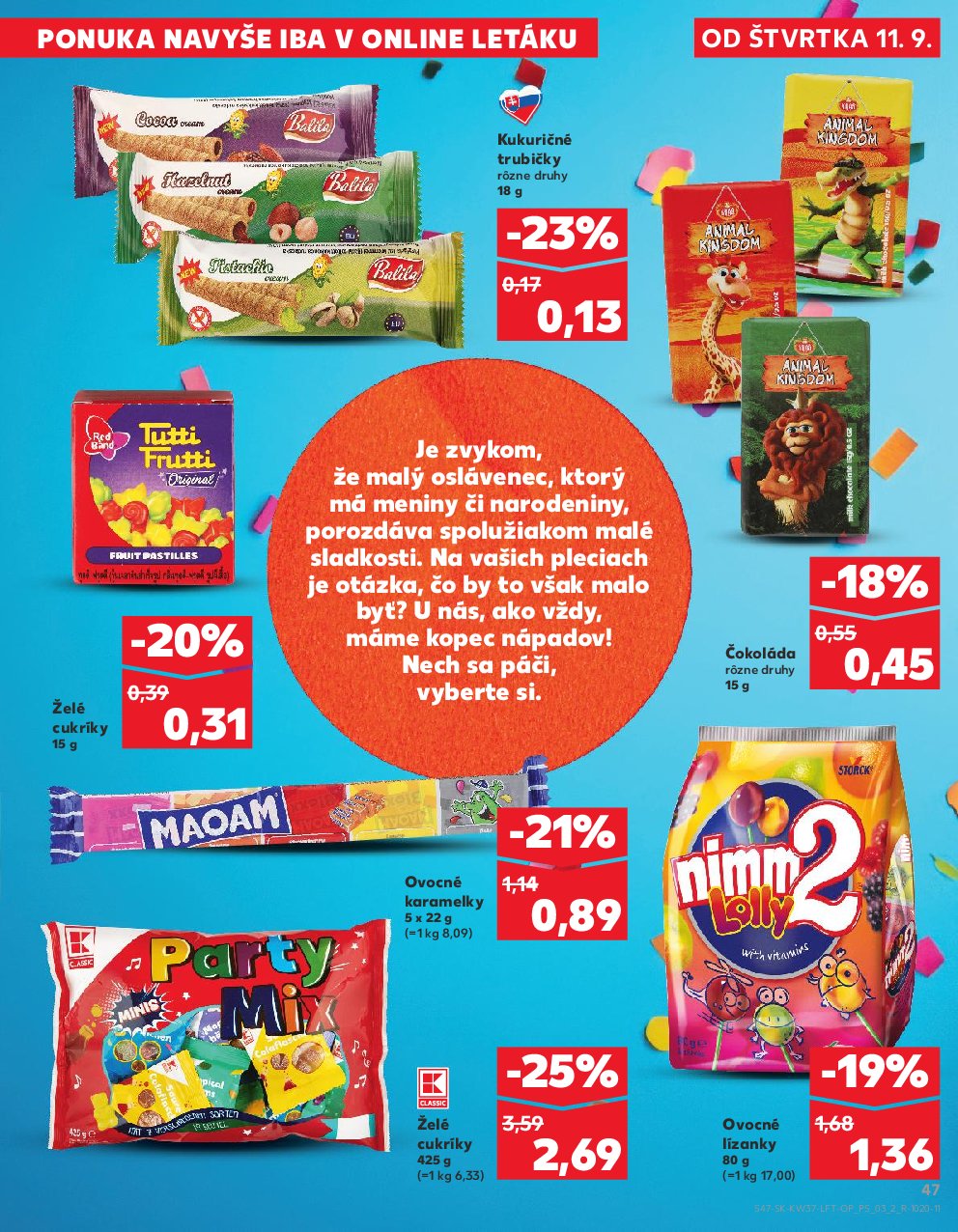 kaufland - Leták Kaufland platný od 11.09. do 17.09. - page: 47