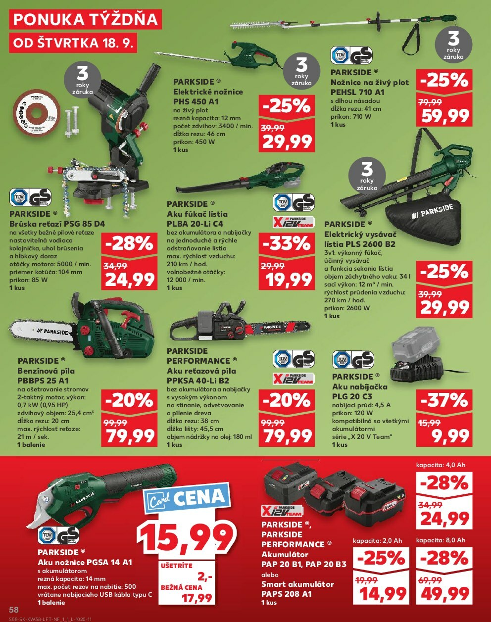 kaufland - Leták Kaufland platný od 18.09. do 24.09. - page: 58