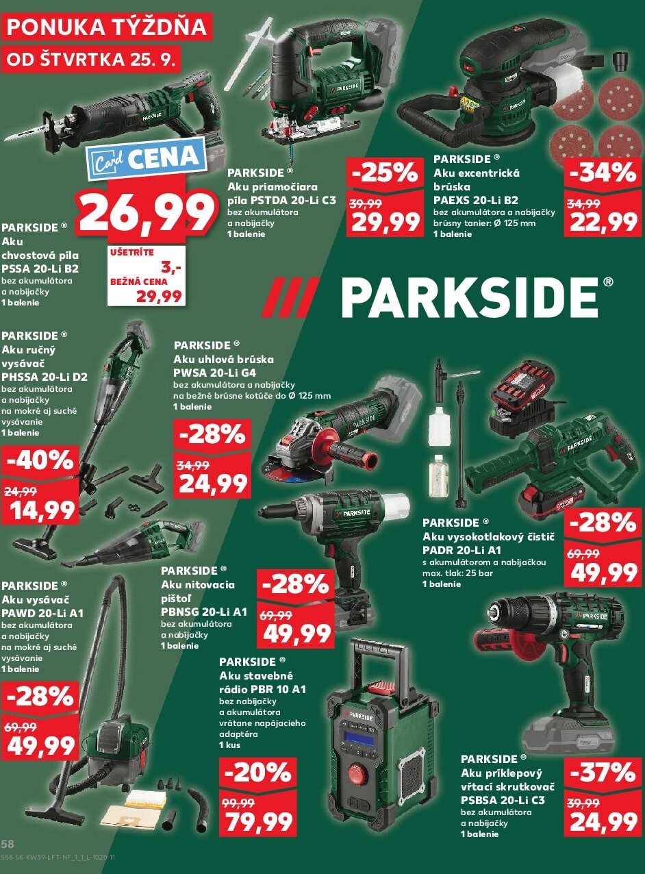 kaufland - Leták Kaufland platný od 25.09. do 01.10. - page: 58