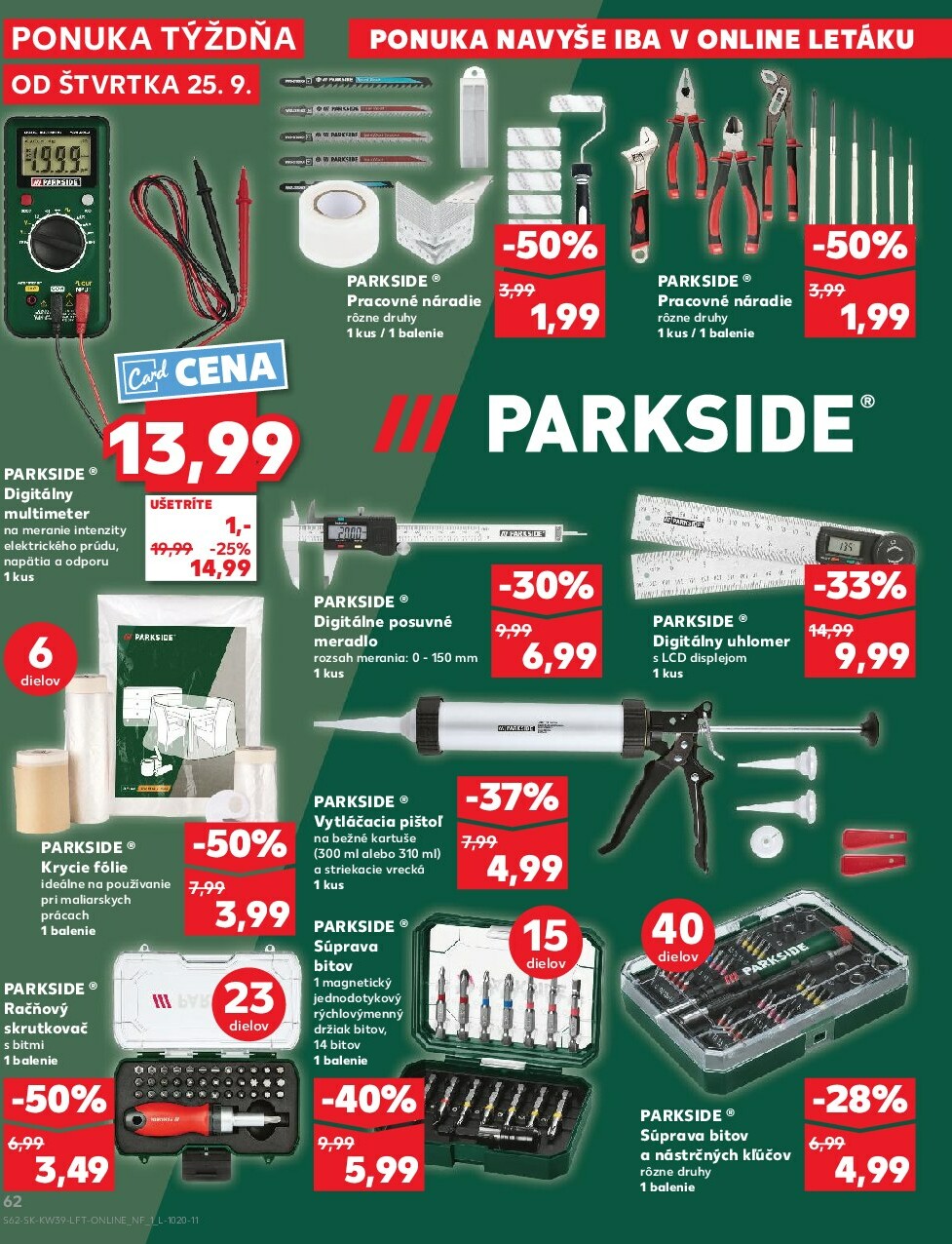 kaufland - Leták Kaufland platný od 25.09. do 01.10. - page: 62