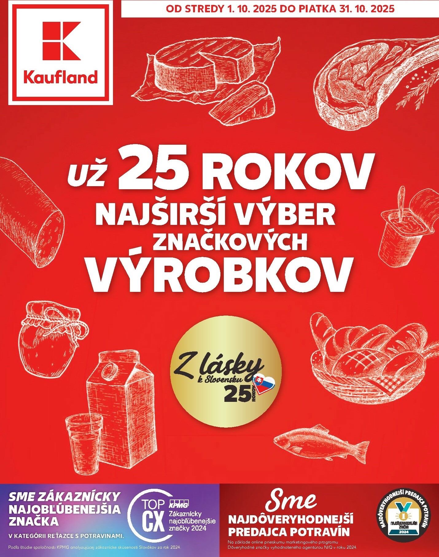kaufland - Leták Kaufland - Najširší výber značkových výrobkov platný od 01.10. do 31.10.