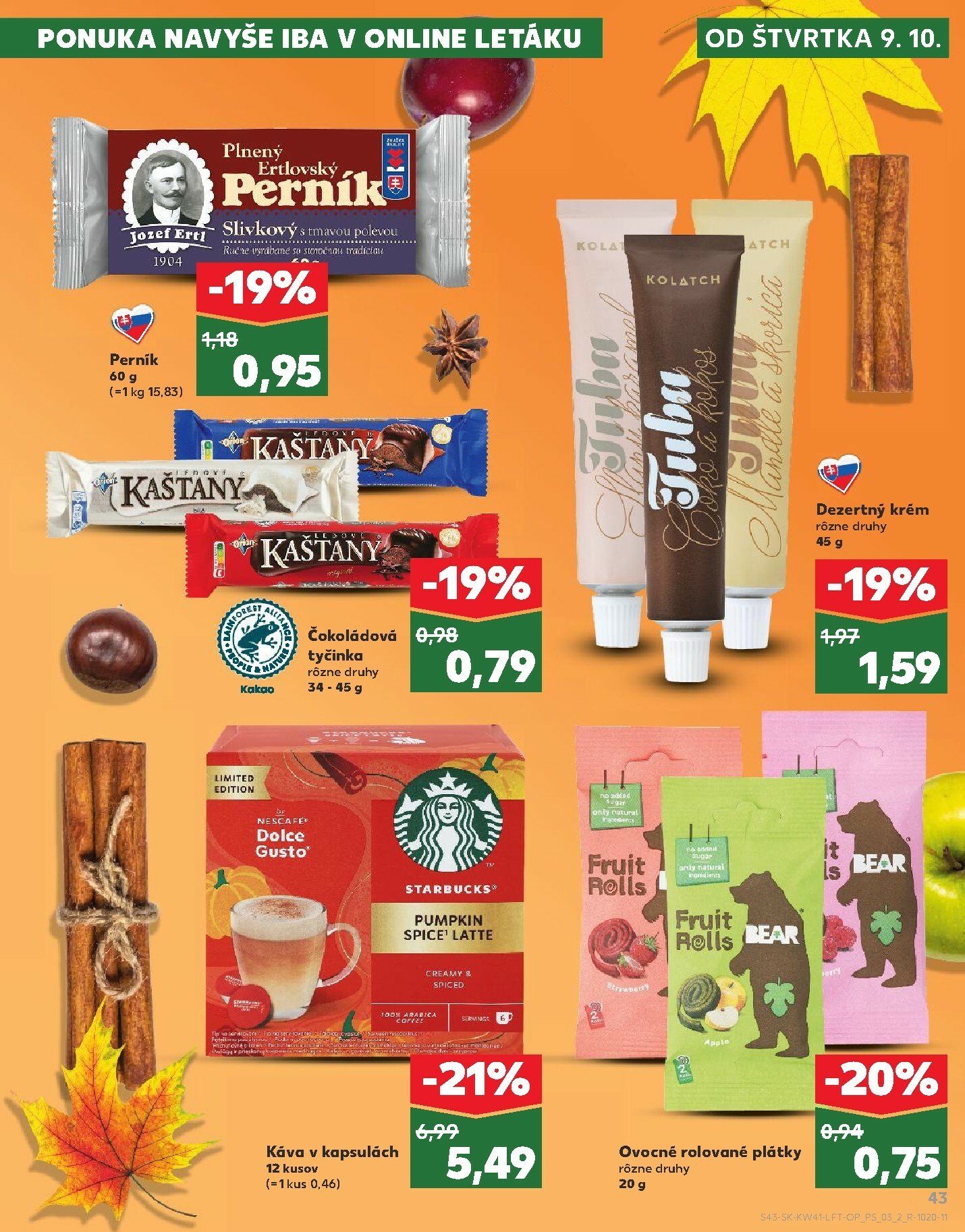 kaufland - Leták Kaufland platný od 09.10. do 15.10. - page: 43 kaufland - Leták Kaufland platný od 09.10. do 15.10. - page: 43