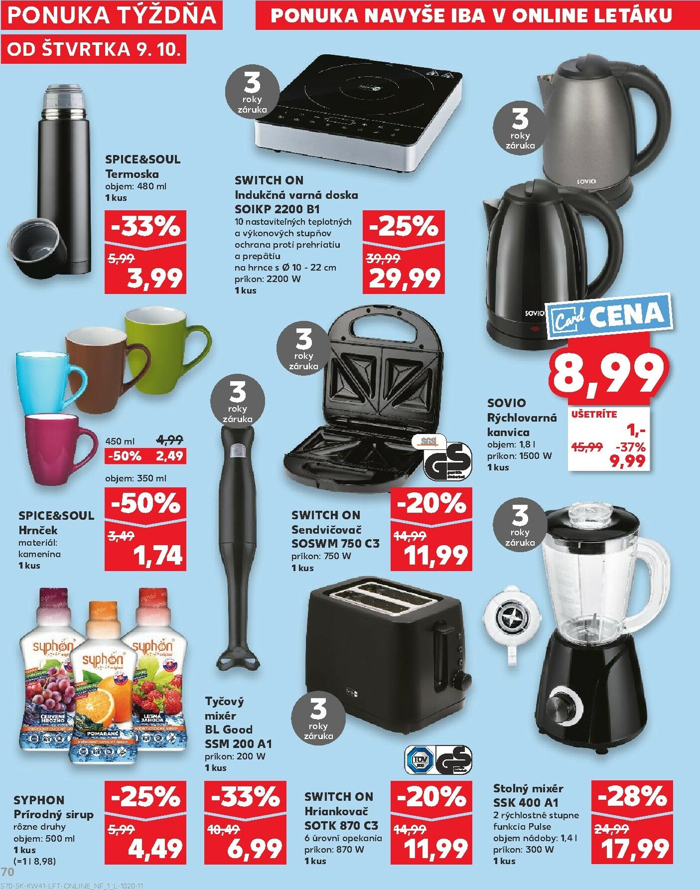 kaufland - Leták Kaufland platný od 09.10. do 15.10. - page: 70 kaufland - Leták Kaufland platný od 09.10. do 15.10. - page: 70