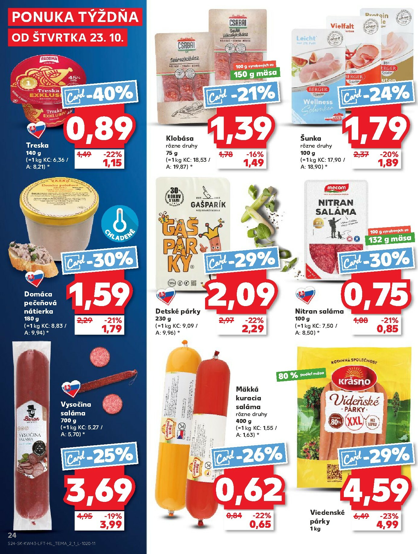 kaufland - Leták Kaufland platný od 23.10. do 29.10. - page: 24 kaufland - Leták Kaufland platný od 23.10. do 29.10. - page: 24