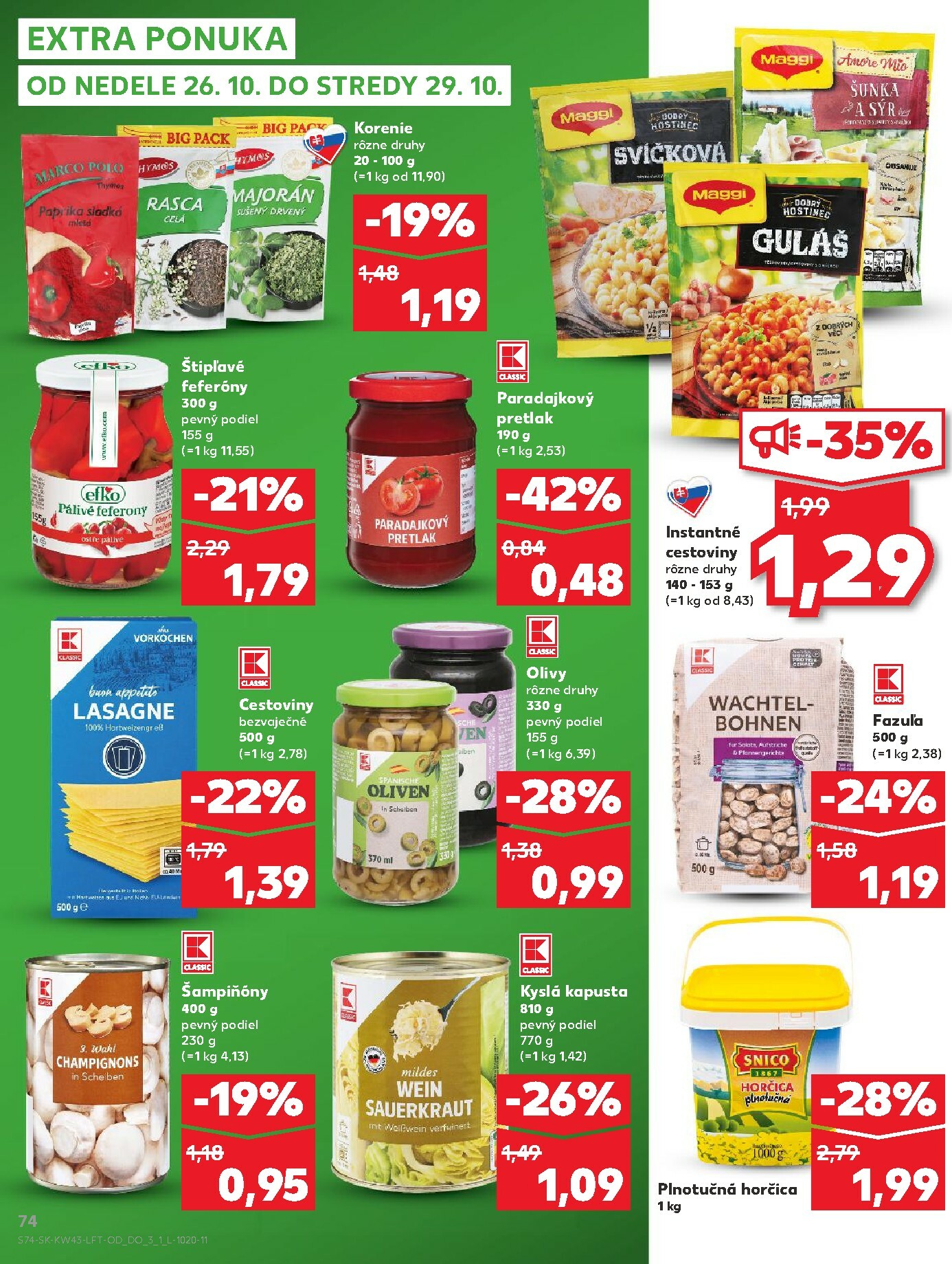 kaufland - Leták Kaufland platný od 23.10. do 29.10. - page: 74 kaufland - Leták Kaufland platný od 23.10. do 29.10. - page: 74