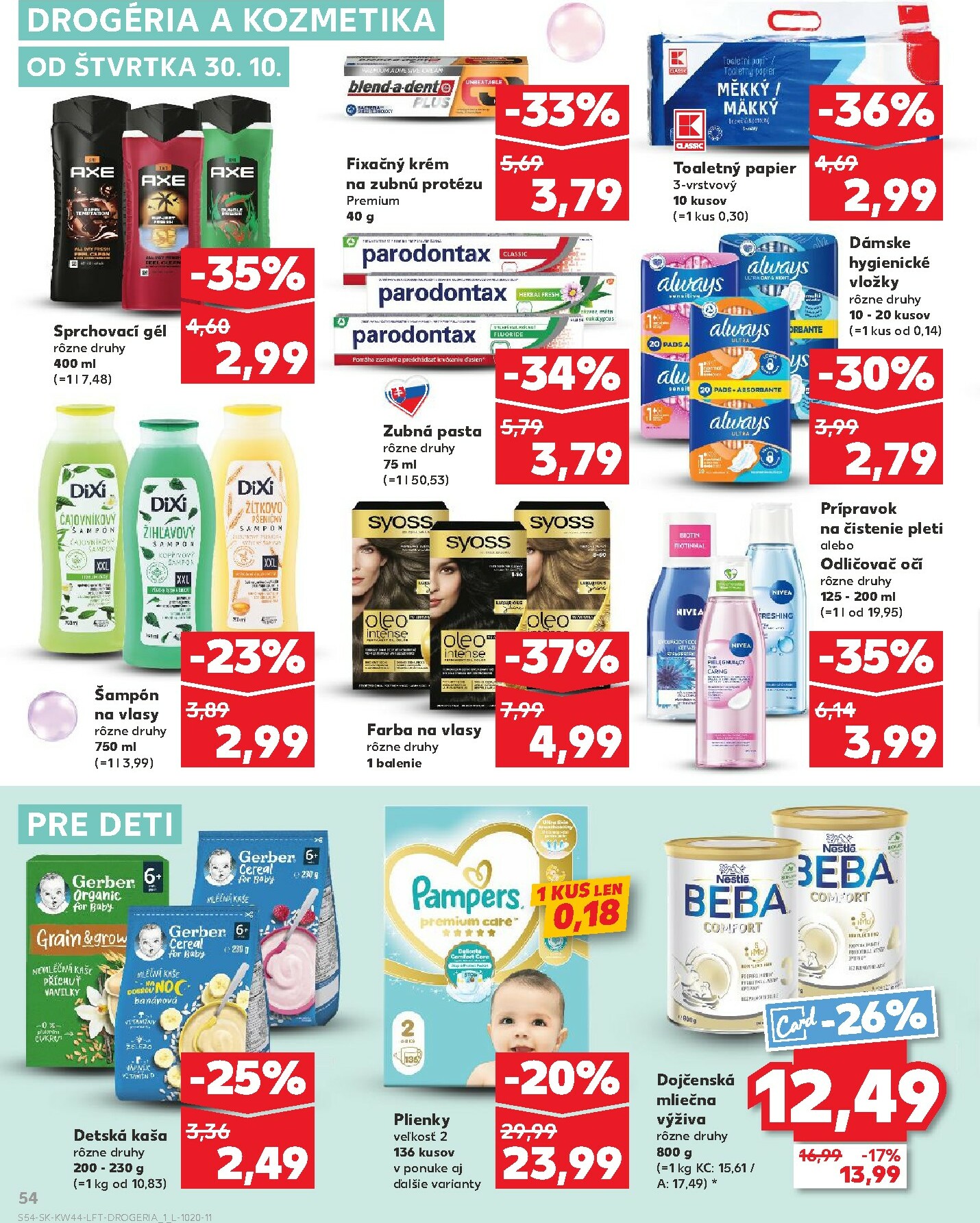kaufland - Leták Kaufland platný od 30.10. do 05.11. - page: 54 kaufland - Leták Kaufland platný od 30.10. do 05.11. - page: 54