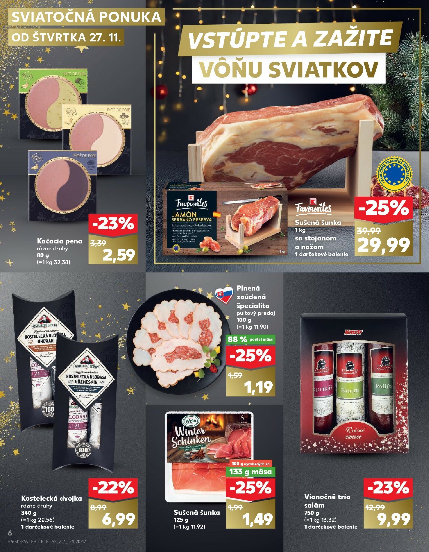 kaufland - Leták Kaufland - Vianoce platný od 27.11. do 24.12. - page: 6