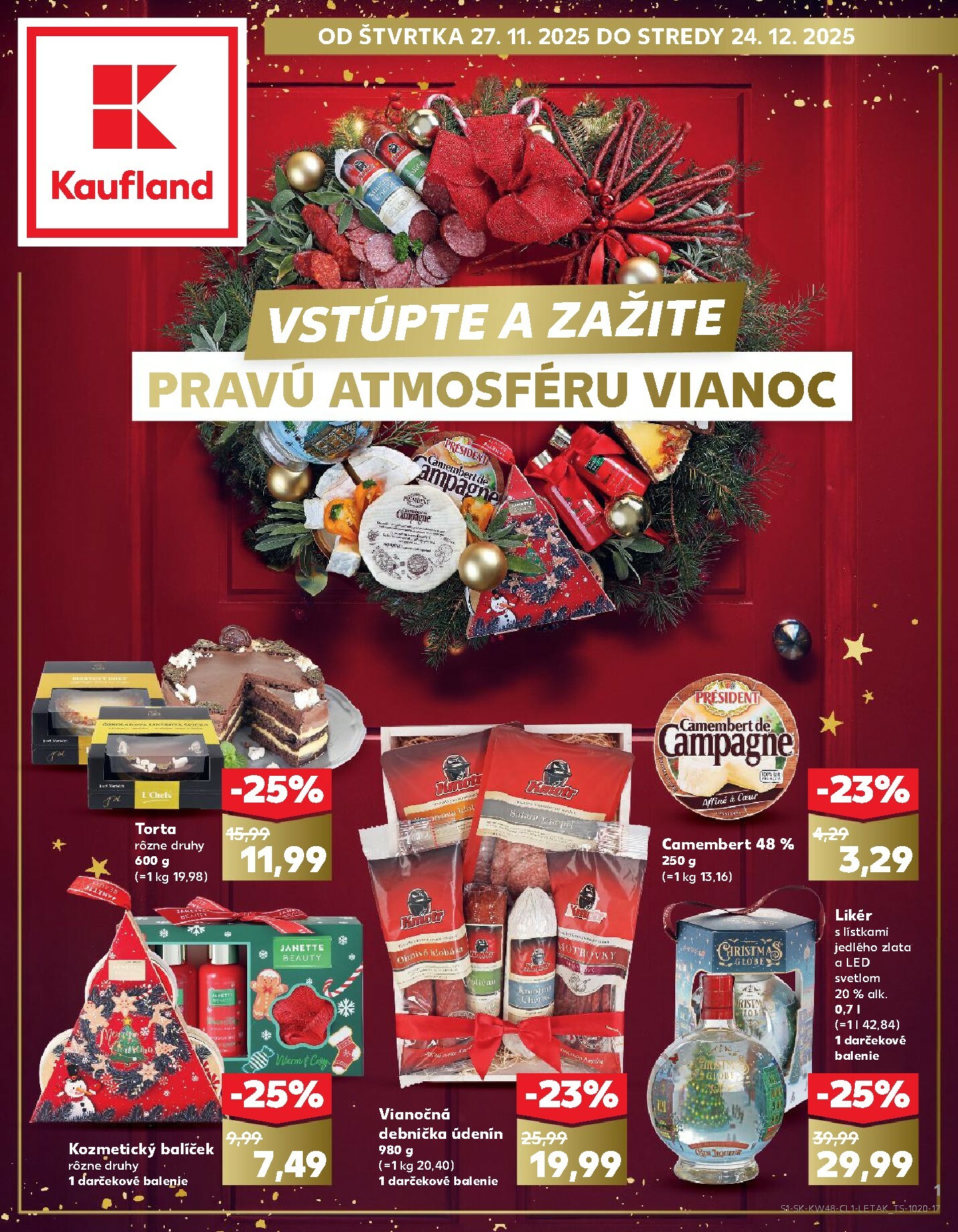 kaufland - Leták Kaufland - Vianoce platný od 27.11. do 24.12. - page: 1