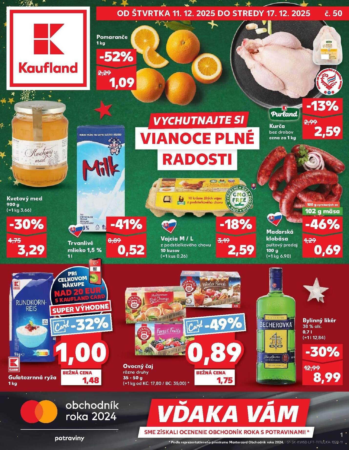 kaufland - Leták Kaufland platný od 11.12. do 17.12.