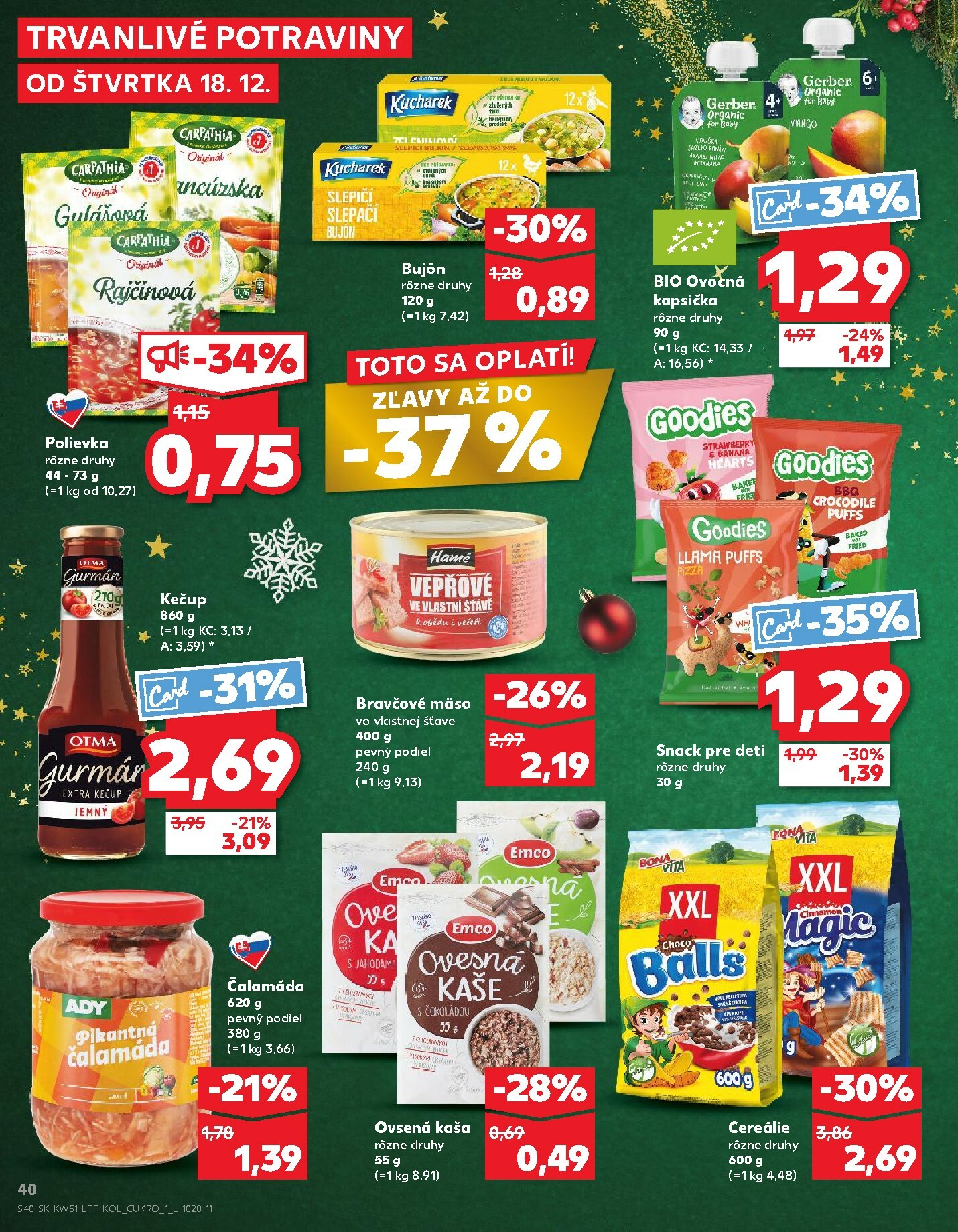 kaufland - Leták Kaufland platný od 18.12. do 24.12. - page: 40