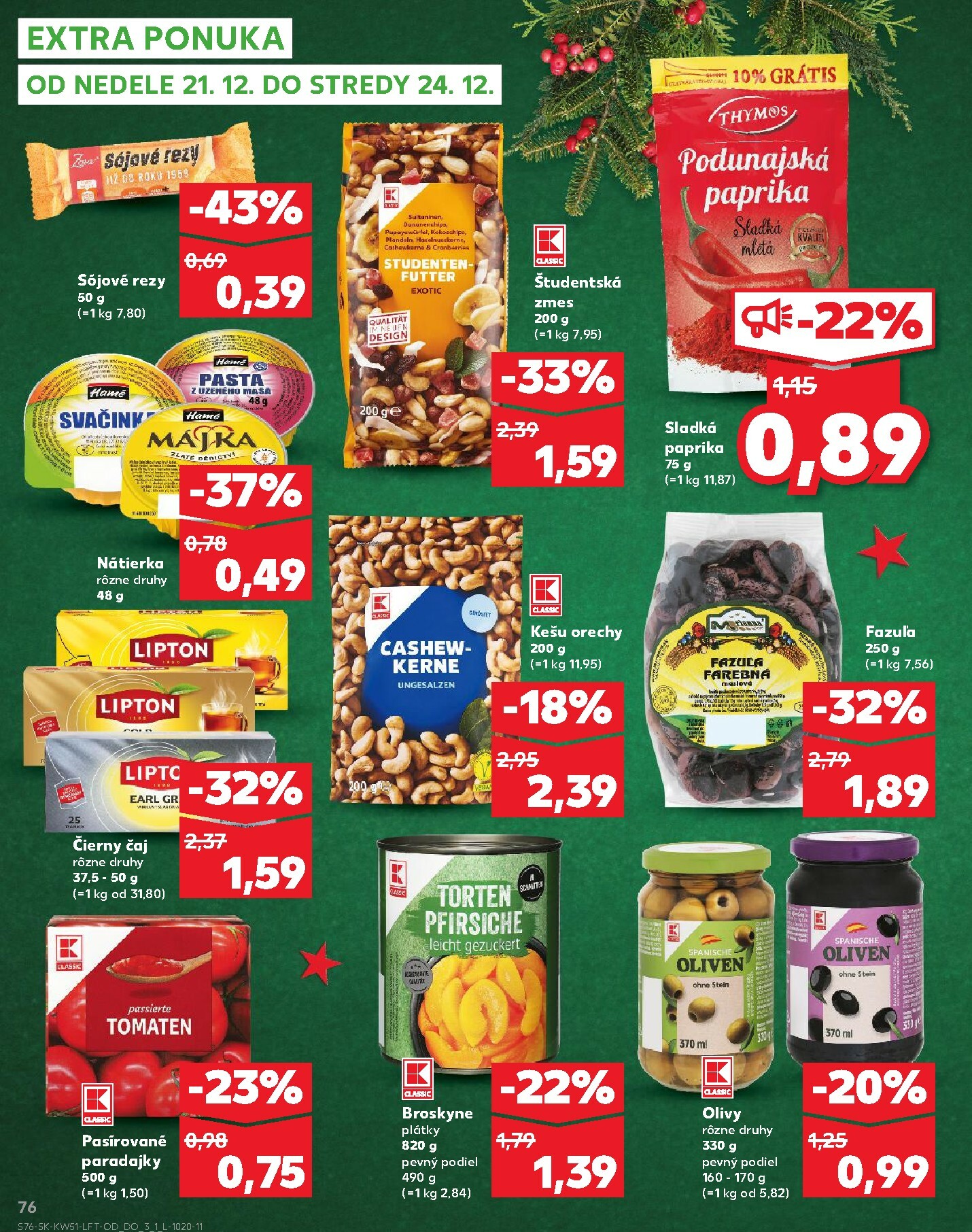 kaufland - Leták Kaufland platný od 18.12. do 24.12. - page: 76