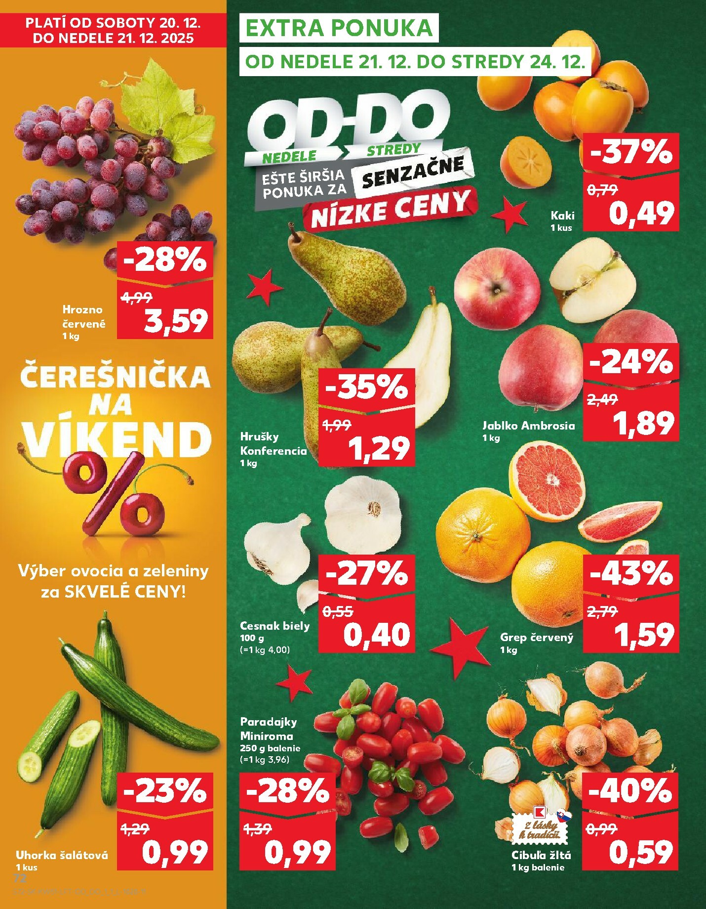 kaufland - Leták Kaufland platný od 18.12. do 24.12. - page: 72