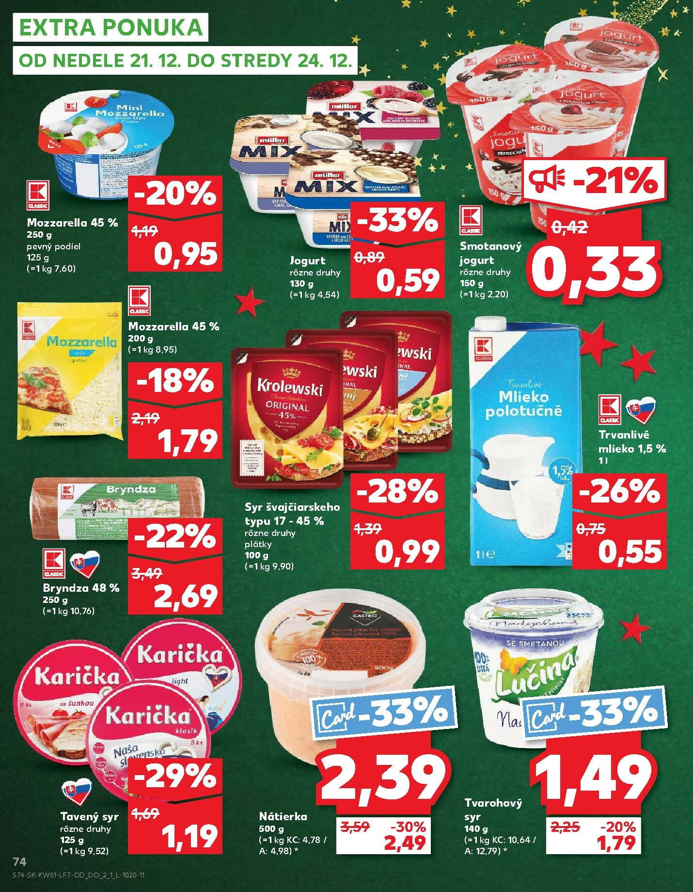 kaufland - Leták Kaufland platný od 18.12. do 24.12. - page: 74