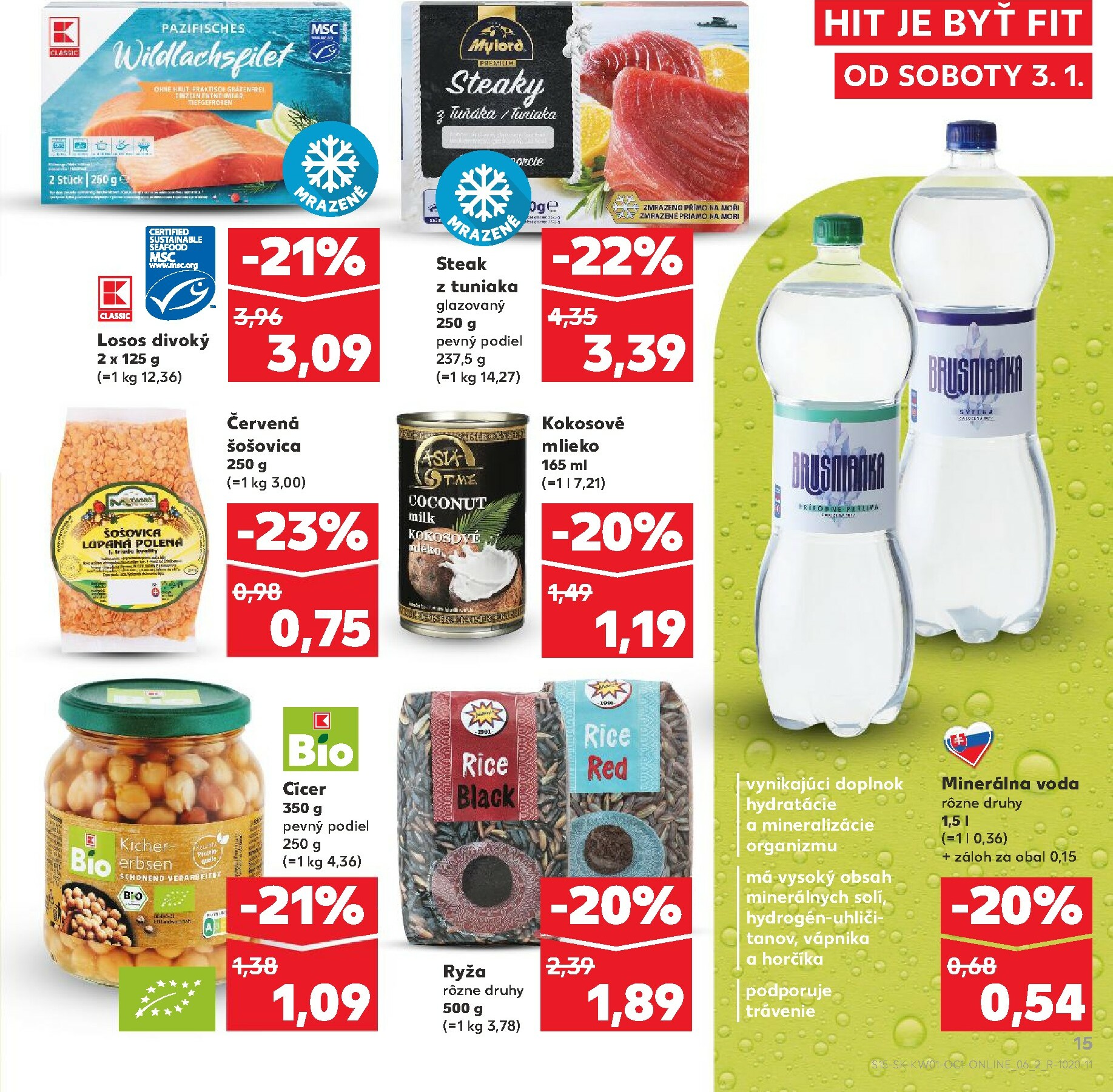 kaufland - Leták Kaufland - Fit platný od 03.01. do 31.01. - page: 15