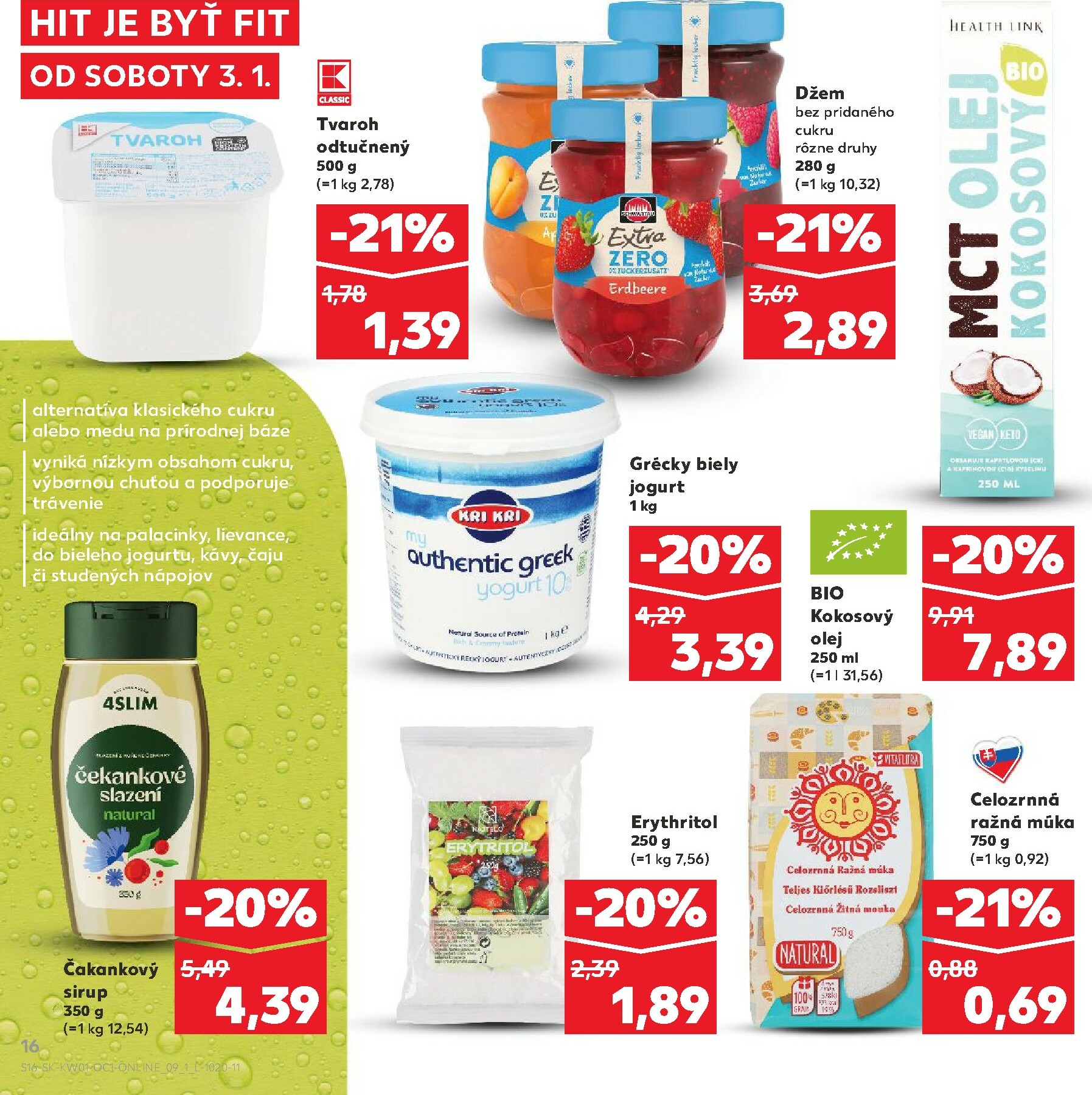 kaufland - Leták Kaufland - Fit platný od 03.01. do 31.01. - page: 16