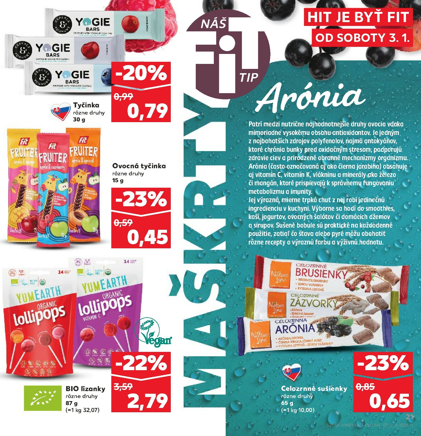 kaufland - Leták Kaufland - Fit platný od 03.01. do 31.01. - page: 21