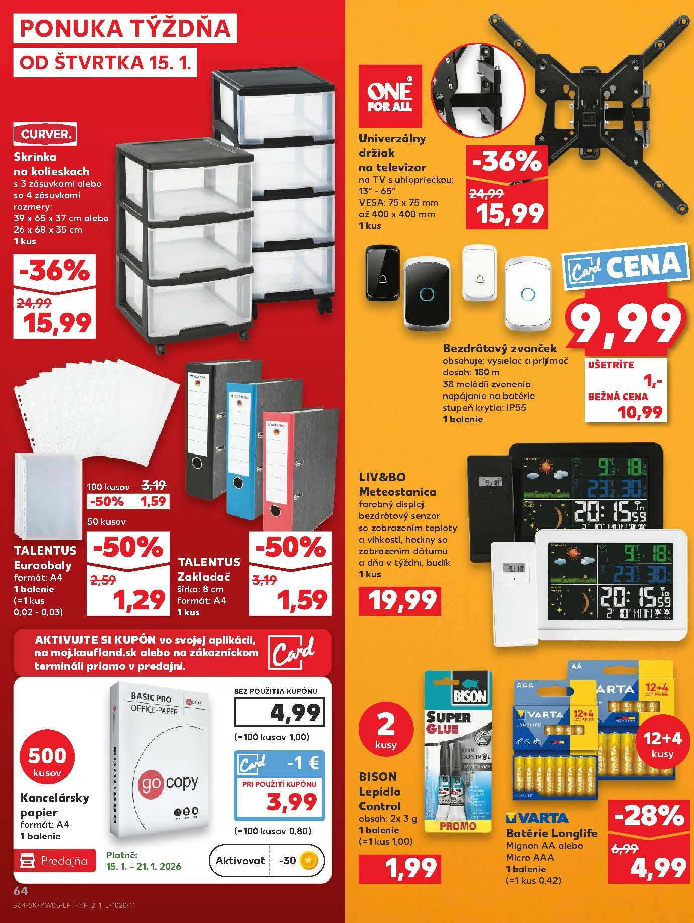 kaufland - Leták Kaufland platný od 15.01. do 21.01. - page: 64