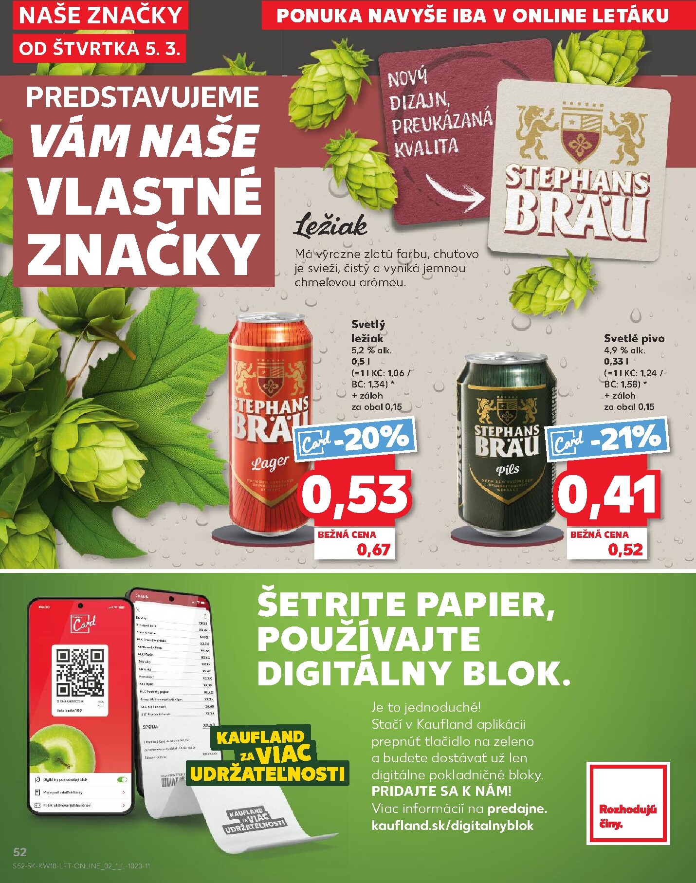 kaufland - Leták Kaufland platný od 05.03.2026 do 11.03.2026 - page: 52