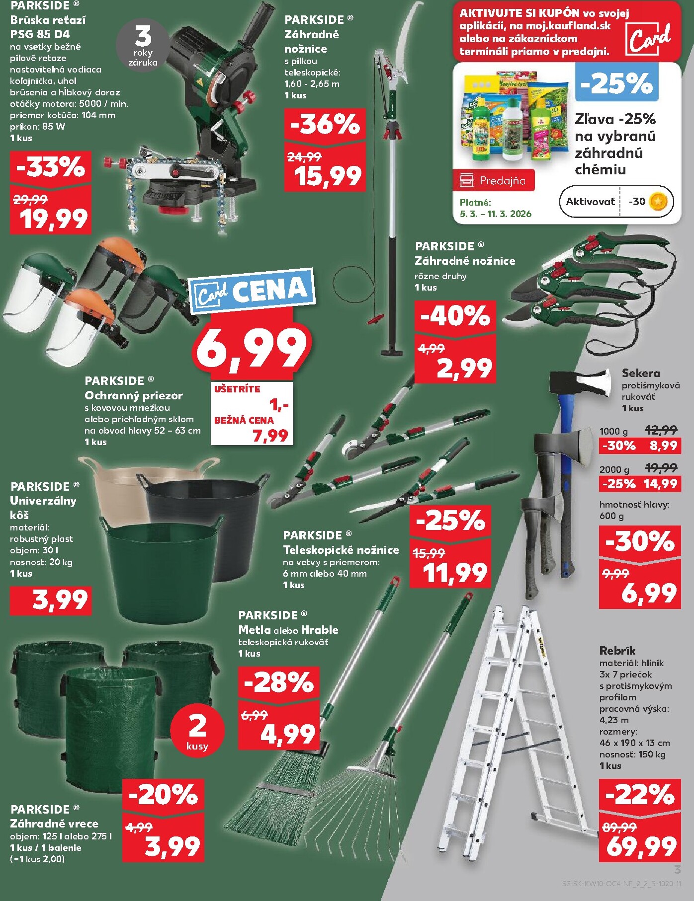 kaufland - Leták Kaufland - Parkside platný od 05.03.2026 do 11.03.2026 - page: 3