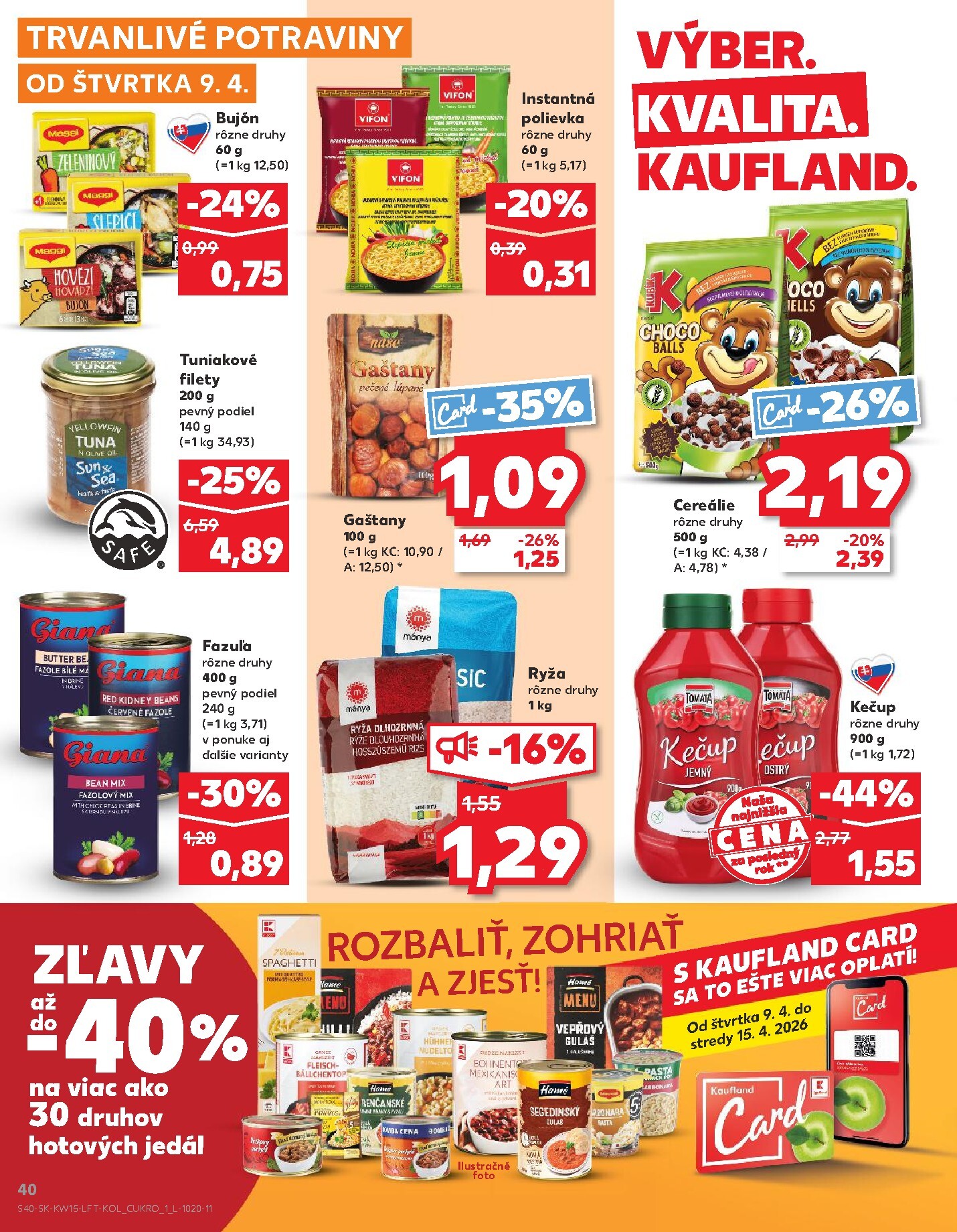 kaufland - Leták Kaufland platný od 09.04.2026 do 15.04.2026 - page: 40