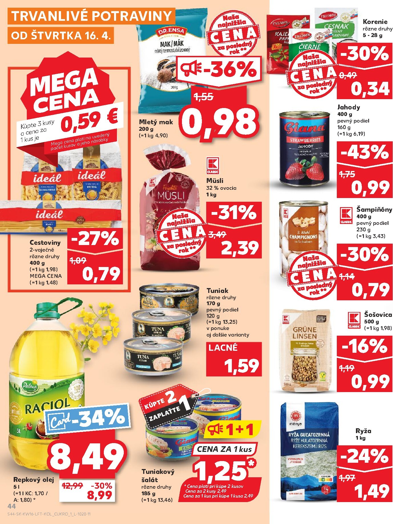 kaufland - Nový leták Kaufland platný od štvrtka, 16.04.2026 do stredy, 22.04.2026 - page: 44